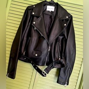 Rebecca Minkoff Classic Black Leather Jacket